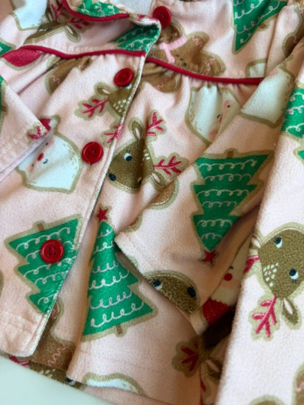 3/$15 | SOFT Flannel Baby Girl Christmas Pjs 12M